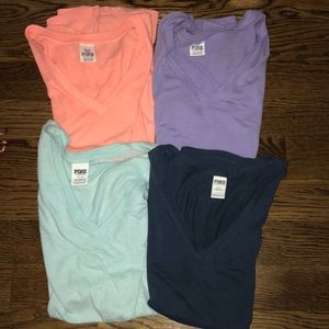 4 victorias secret v necks